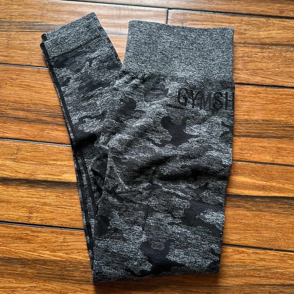 Gymshark black camo leggings